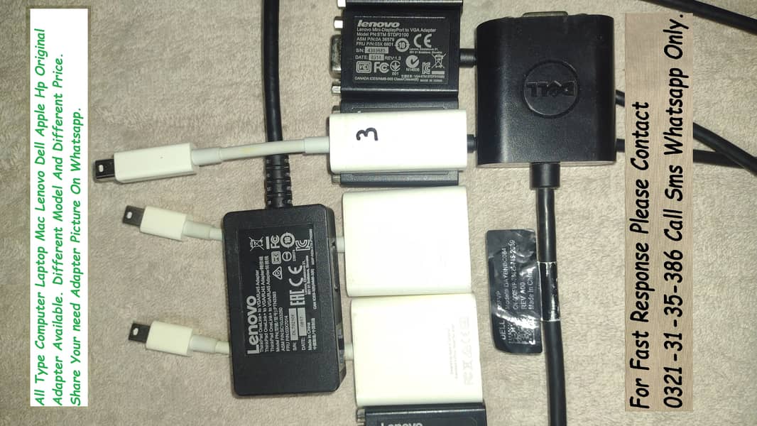 computer laptop dell hp lenovo apple original adapter available 10