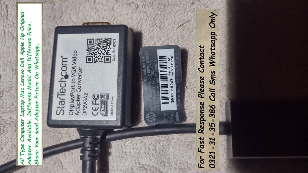 computer laptop dell hp lenovo apple original adapter available 12