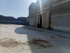 1 Acre Boundary Wall Warehouse for Sale on Main Hub River Road 23,000 Sq Ft Covered Area