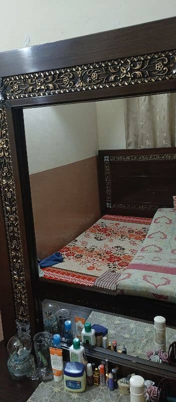 bed set with side tables and dressing 1