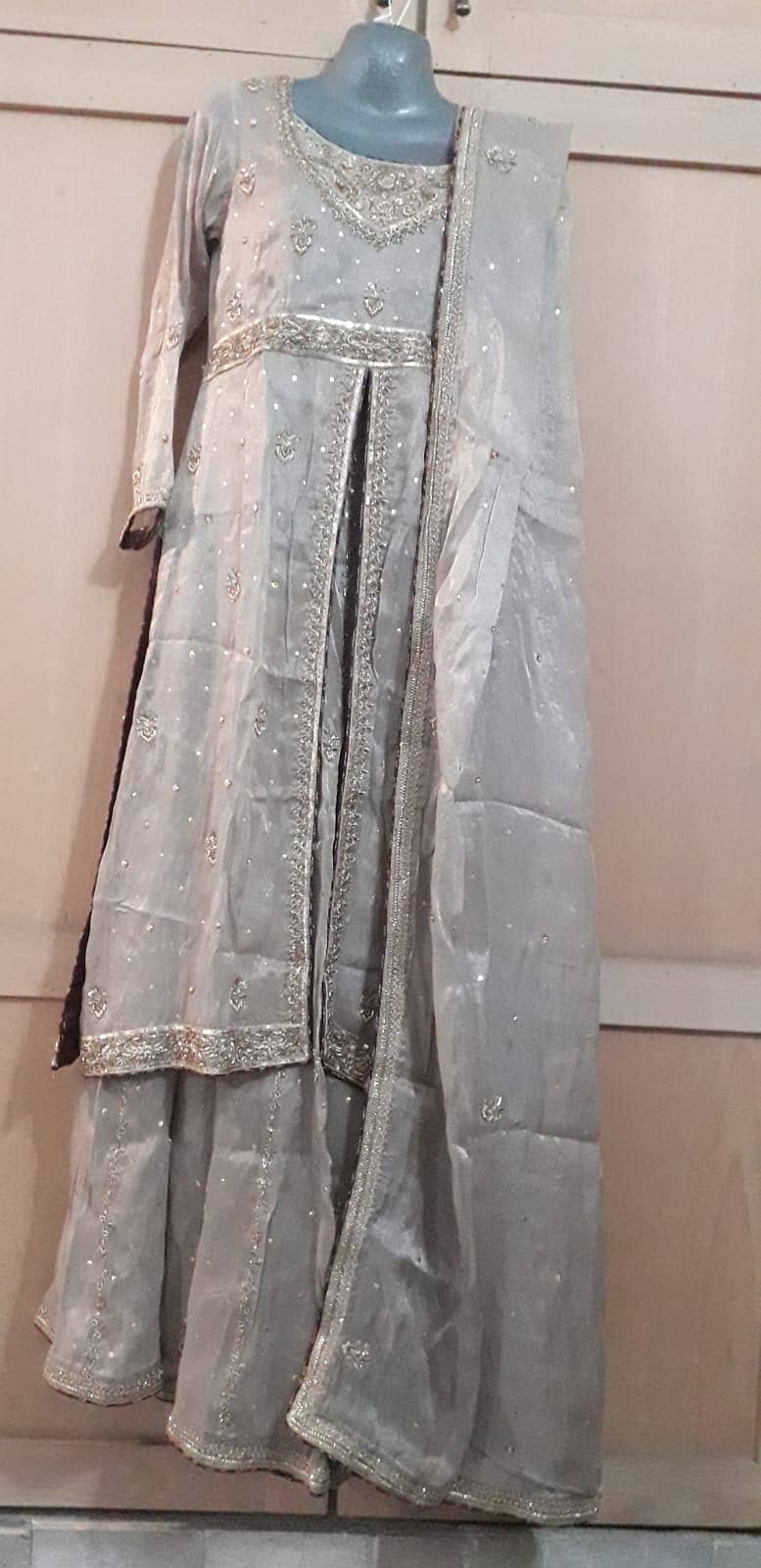 Semi formal sharara set 3 piece 1