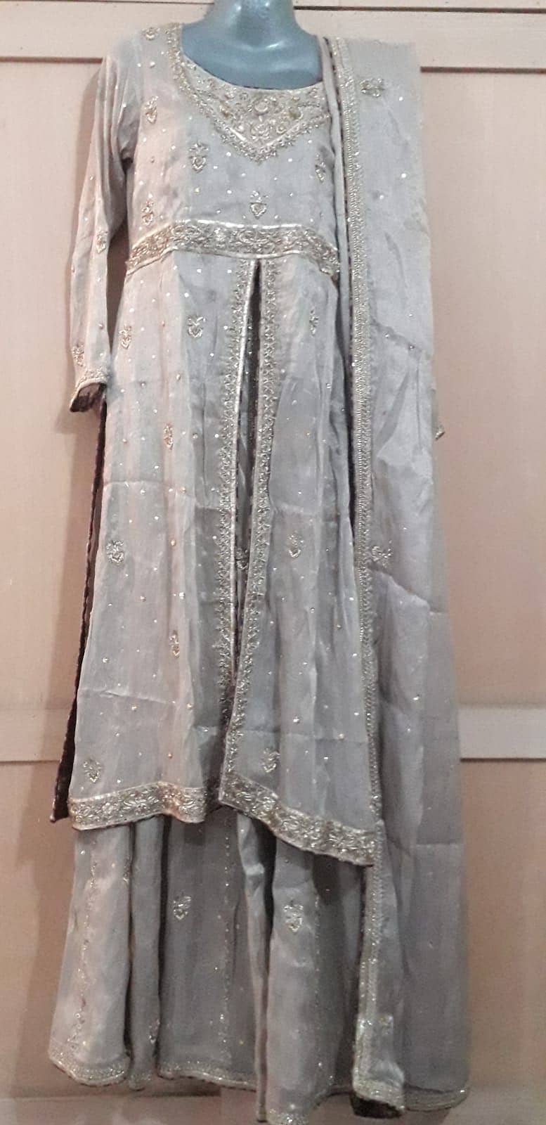 Semi formal sharara set 3 piece 2