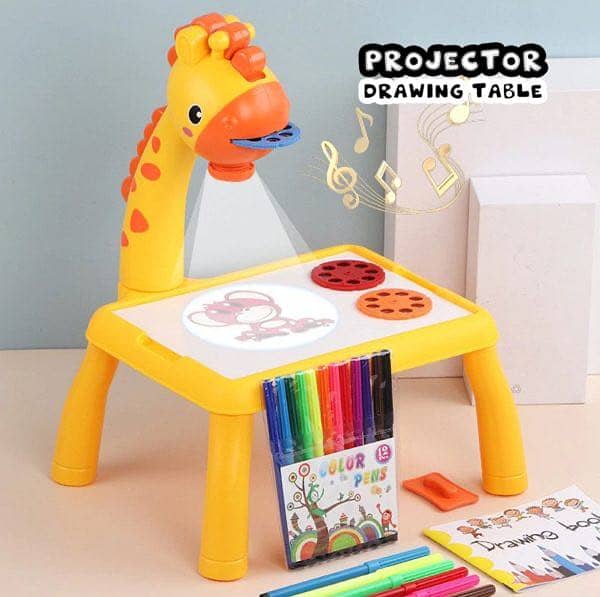 Girrafe small size art Drawing board LED projector 3