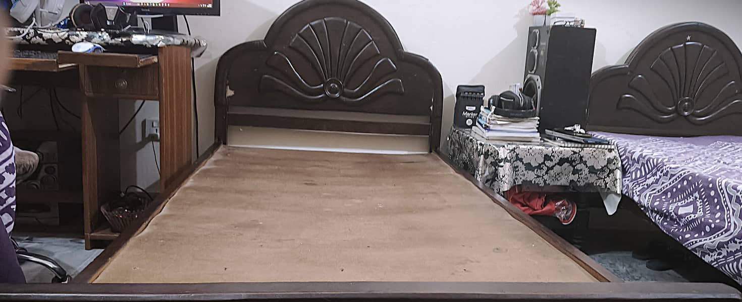 Two Single Bed (without mattress) 2