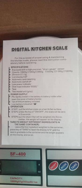 digital kitchen weight scale 3