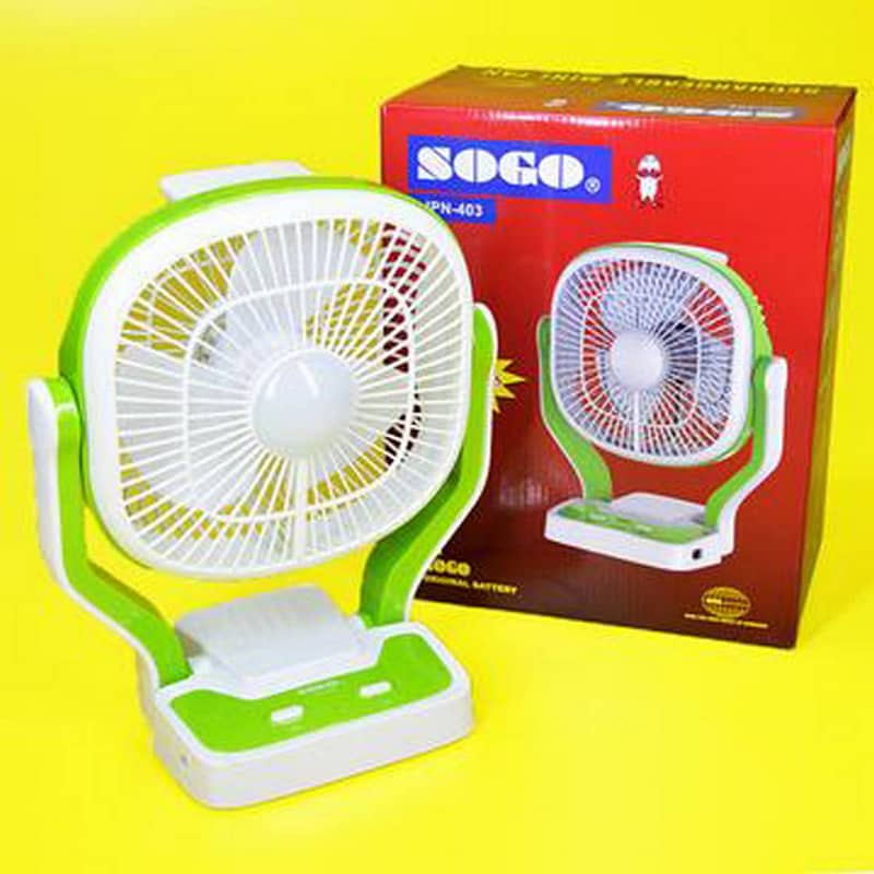 Sogo Rechargeable Mini Table Fan JPN 403 0