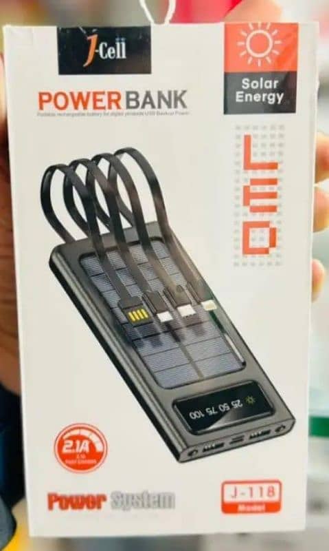 Solar power bank 1000 mAh for android,Apple type C 3