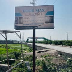 sign board with lights