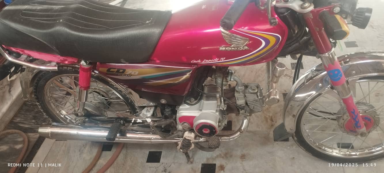 Honda CD 70 14 model 1 16 Ka No laga hain 1