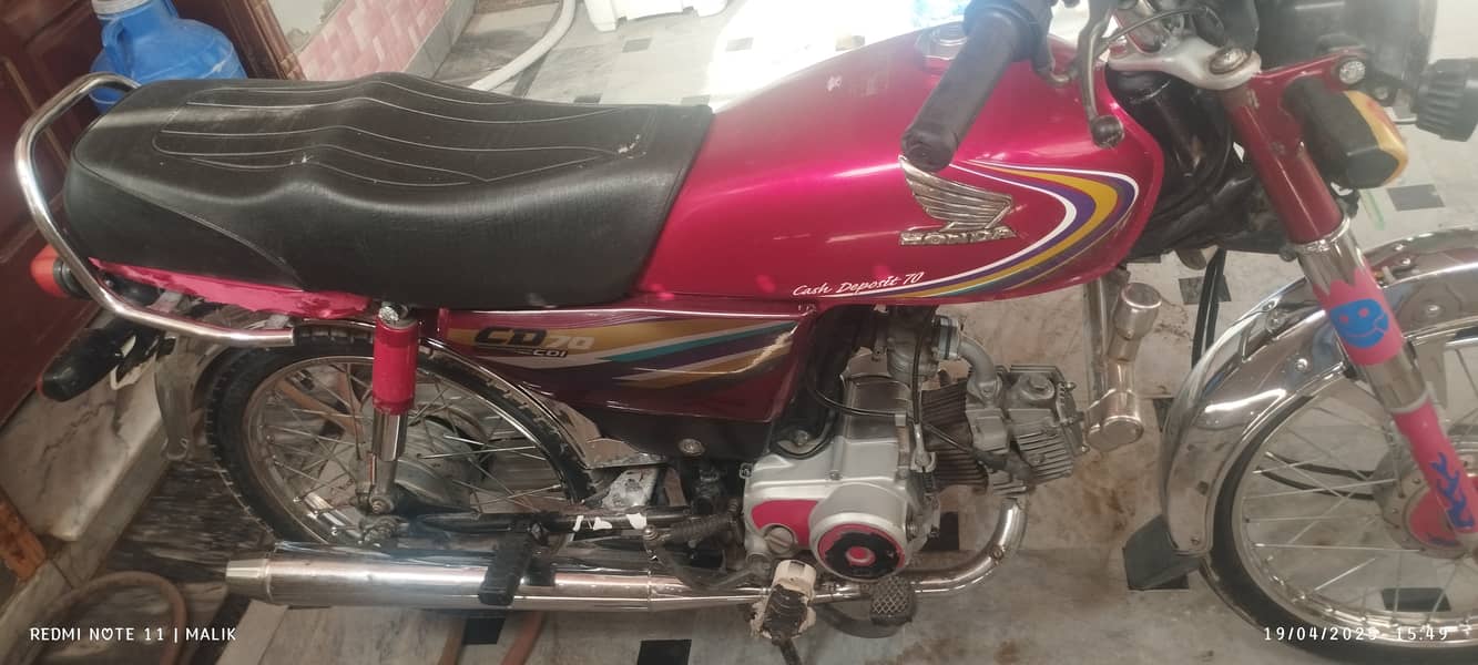 Honda CD 70 14 model 1 16 Ka No laga hain 5