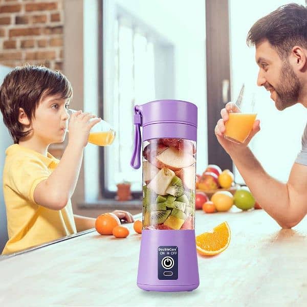 Portable Mini Blender - 1 Pcs Rechargeable Smoothie Maker 8