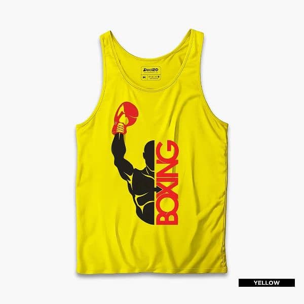 Men's Printed Sando Tanks for Men's ,Pack of 3 ( Boxing) 3