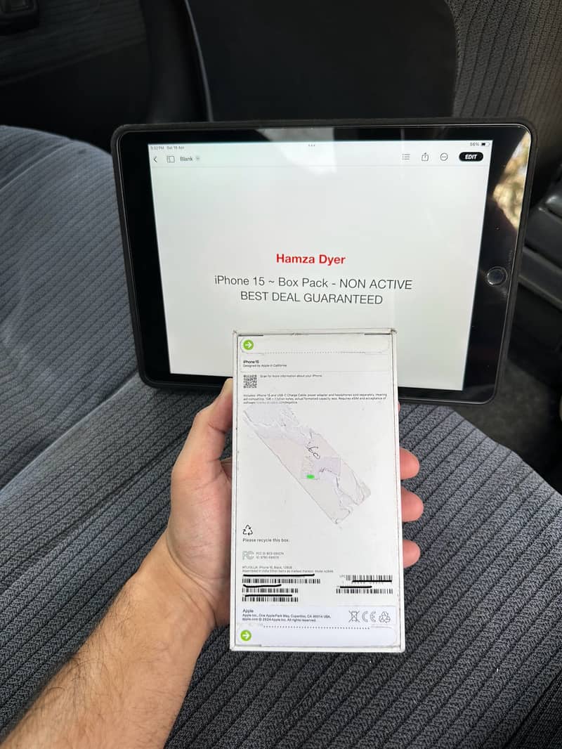 iPhone 15 Factory Unlocked (Box Pack) - Non Active 1