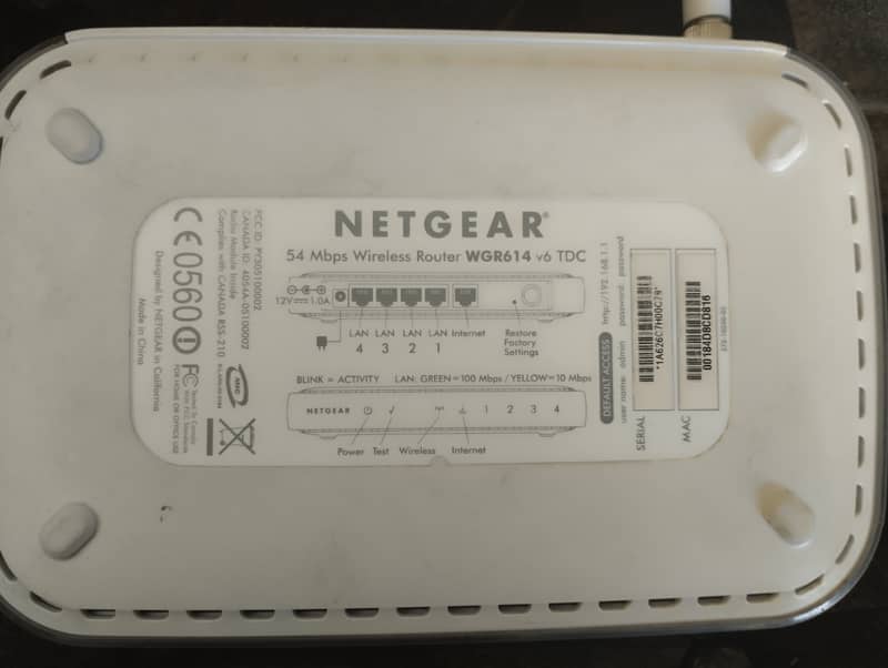 Netgear wifi wireless router modem 54 mbps 2