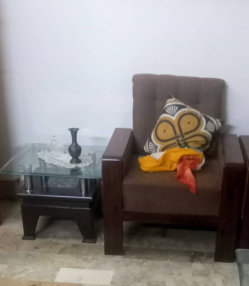 5 seater luxury Sofa Set with glass tables 1