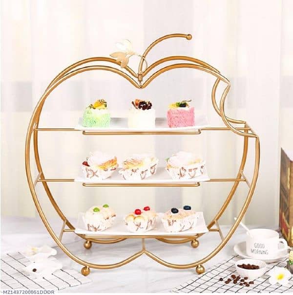 Golden Melamine Salad Tray - 3 Pcs Set 0