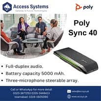 Speakerphone |Zoom |Poly Trio 8500 | Mic CADU7|Accsys. pk|0335-3448413 4