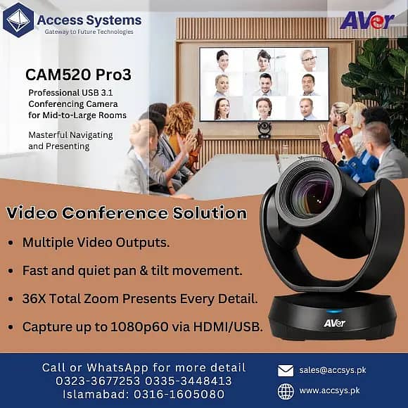 Speakerphone |Zoom |Poly Trio 8500 | Mic CADU7|Accsys. pk|0335-3448413 6