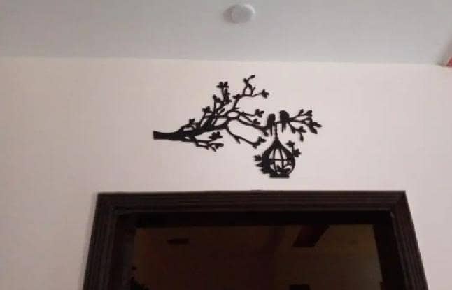 3D Tree With Birds On Nest Wooden Wall Art 3