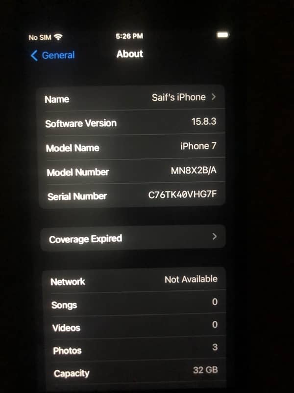 (03095420162) iphon 7 PTA approved, finger print ON, All ok 1