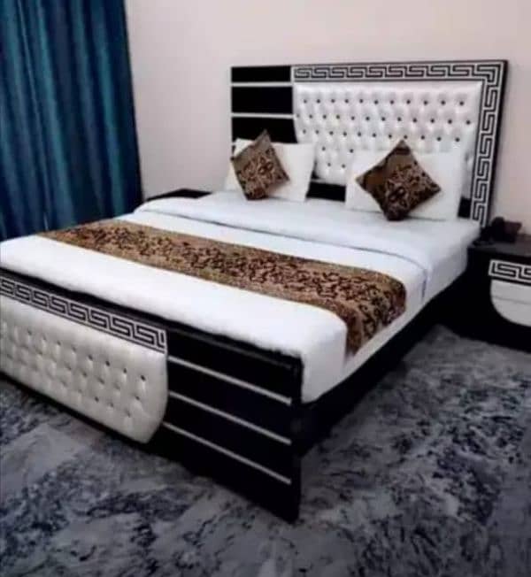 wood bed king size 0