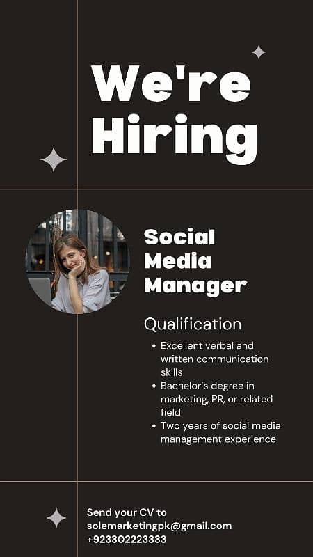Hiring Social Media Marketing Manager 0