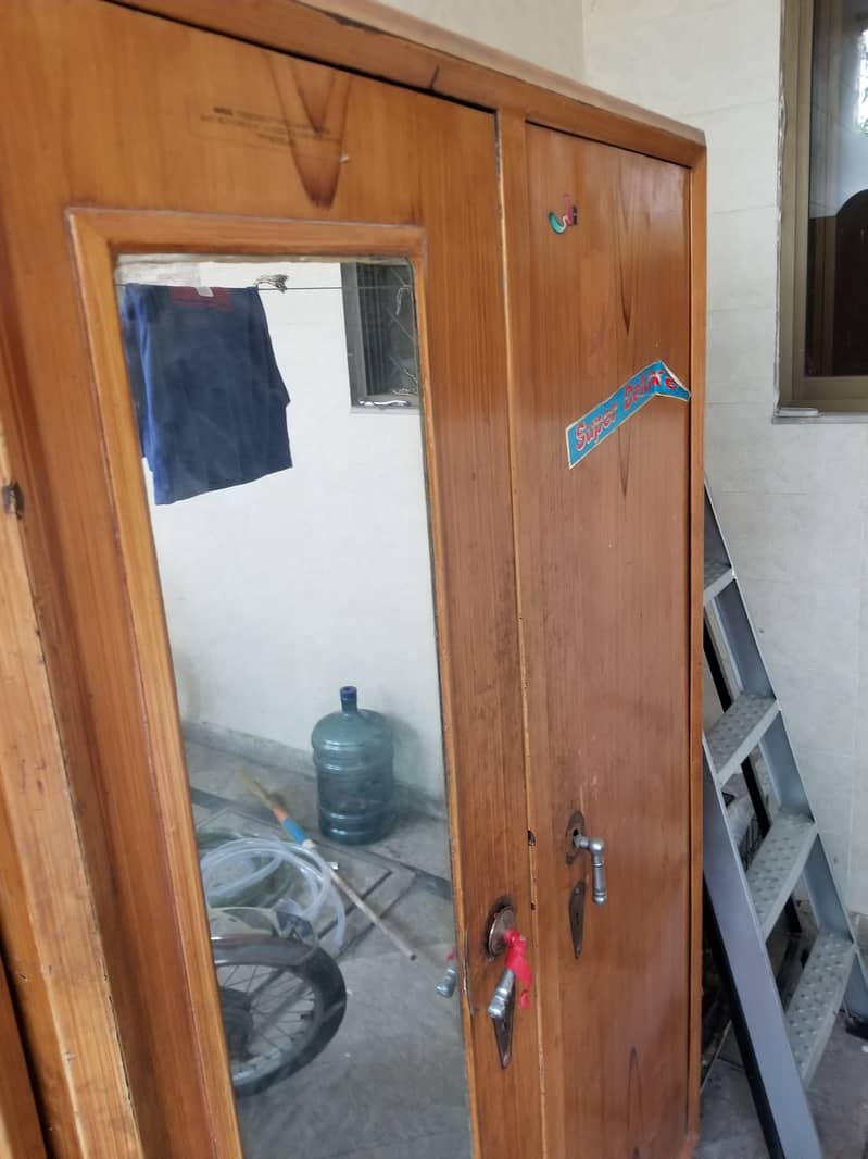 Steel Almirah with safe lockers and in heavy non dented sheet 0
