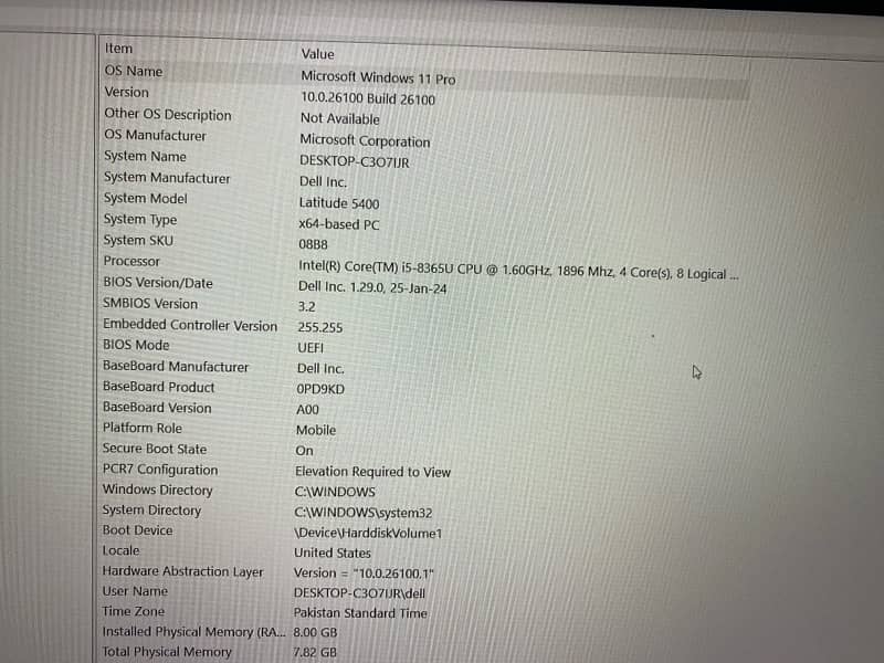 Dell Latitude 5400 i5 8th gen brand new condition 1