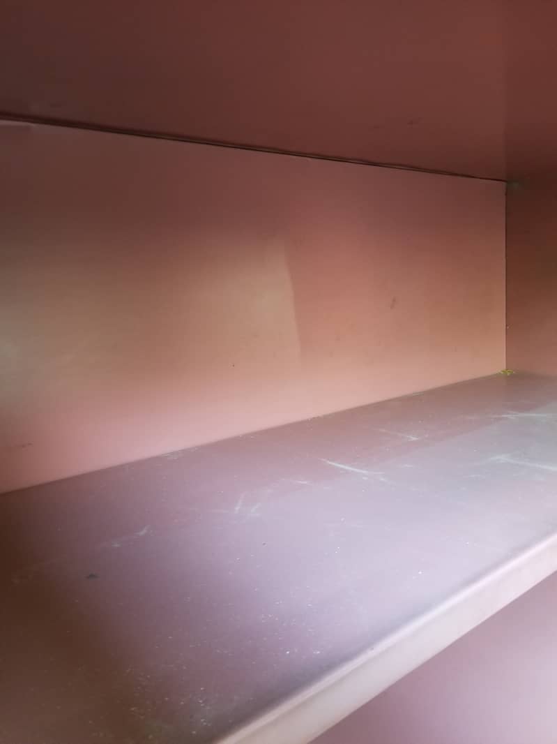 Steel Almirah with transparent glass and in heavy non dented sheet 4