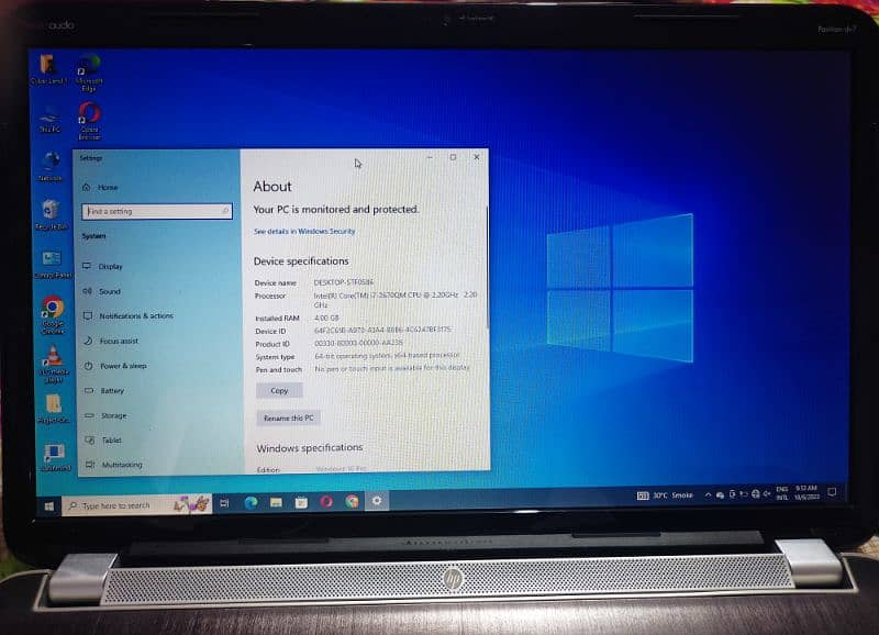 HP Core i7 Notebook Crystal display 2