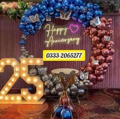 Birthday Anniversary wedding Event Planner Ballon Decorations