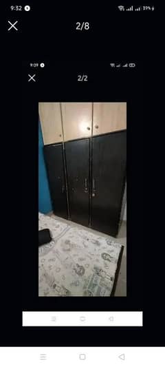 3 door cupboard. .