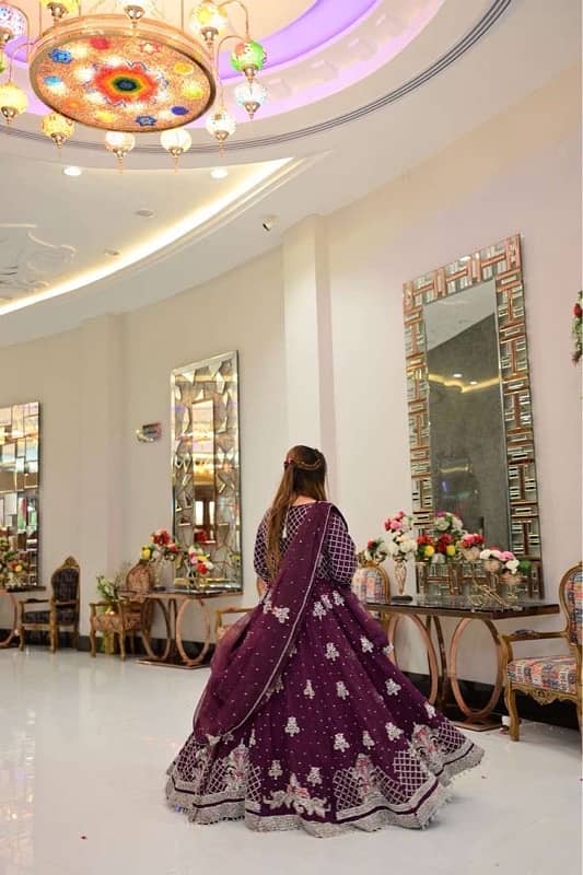 bridal wear maxi (worn once) with complete stone work(customised made) 2