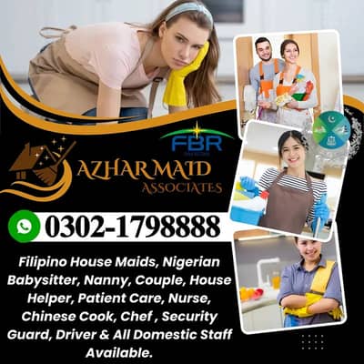 We Provide All Domestic Staff Maid Cook Nurse Nanny Chef Driver Helper