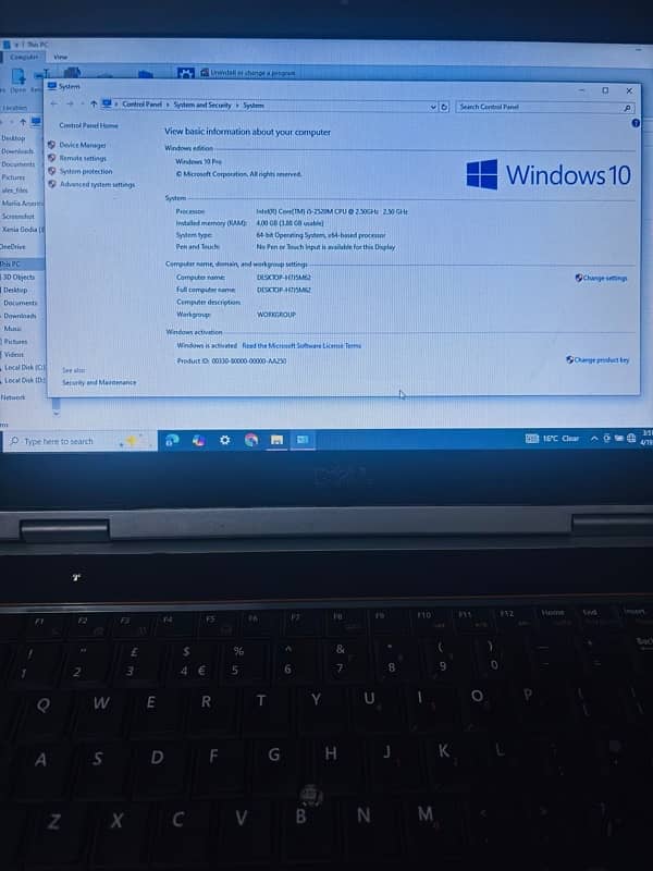 DELL core i5 2nd generation 4gb ram 128Gb SSD 3