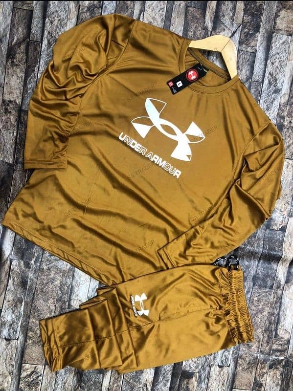 2 Pcs Men's Dri Fit Printed Track Suit 5