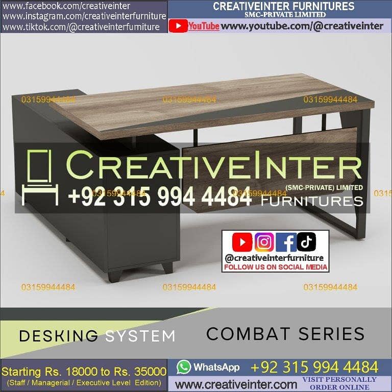 Executive office table manager desk chair workstation Meeting CEO 16