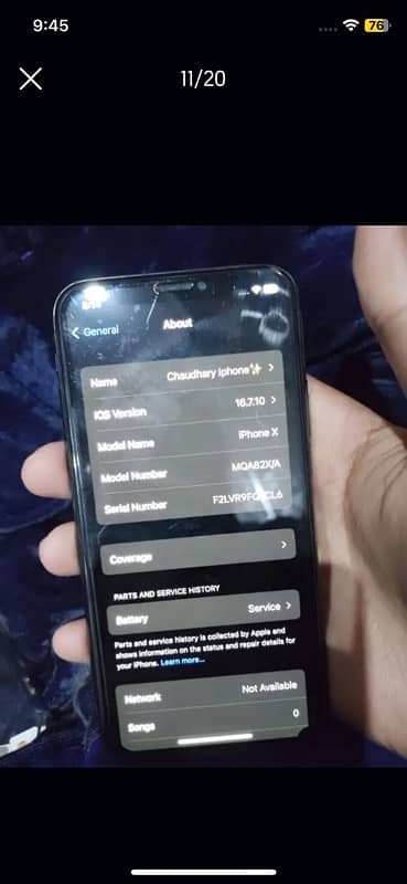 Iphone X 256 gb . pin dot LLA NON PTA Exchange possible 6