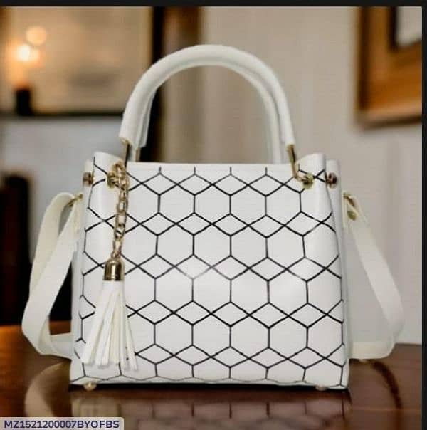 Woman's PU Leather Printed Shoulder Bag 0
