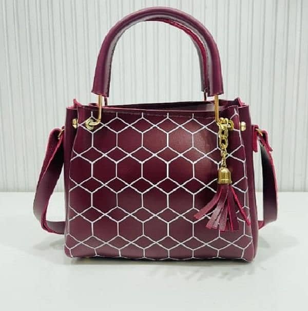 Woman's PU Leather Printed Shoulder Bag 1