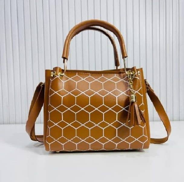 Woman's PU Leather Printed Shoulder Bag 5
