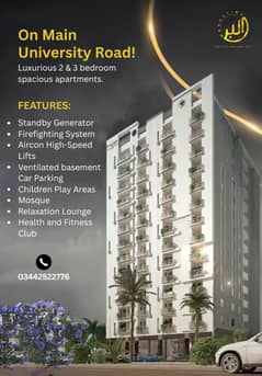 1258 Square Feet Flat For sale Available In Gulistan-e-Jauhar