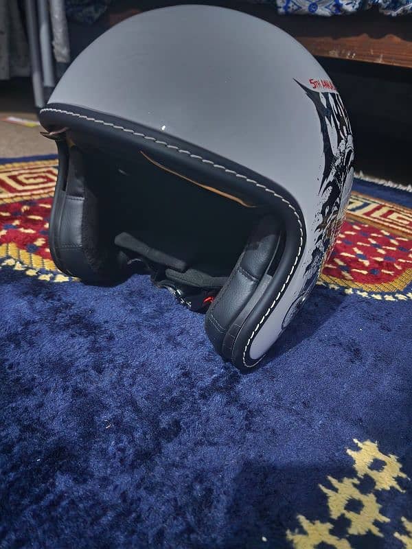 cafe racer helmet white colour 2