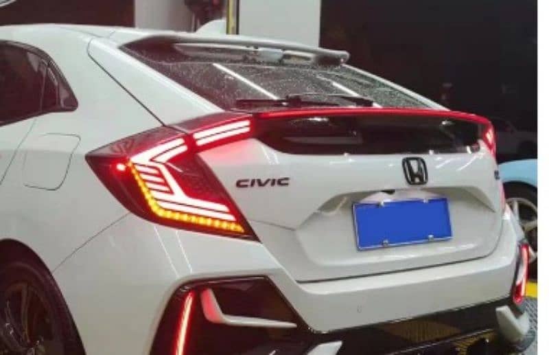 Car LED Taillight Tail Light For Honda Civic Type R Hatchback 0