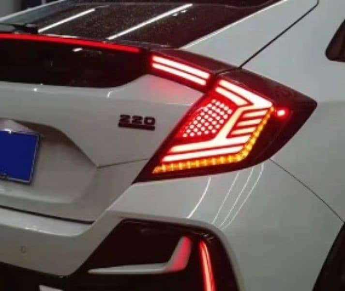 Car LED Taillight Tail Light For Honda Civic Type R Hatchback 2