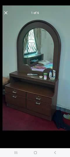 Dressing table with stool