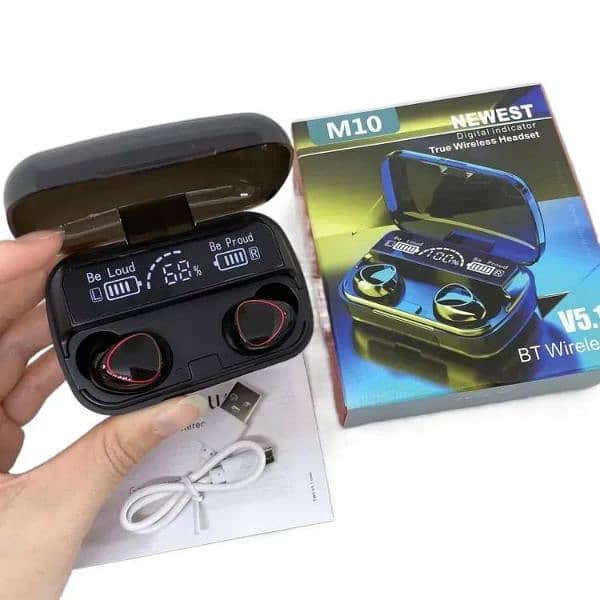 Bluetooth 5.3 Earbuds with Long Lasting Battery _ black _1 Pcs 3