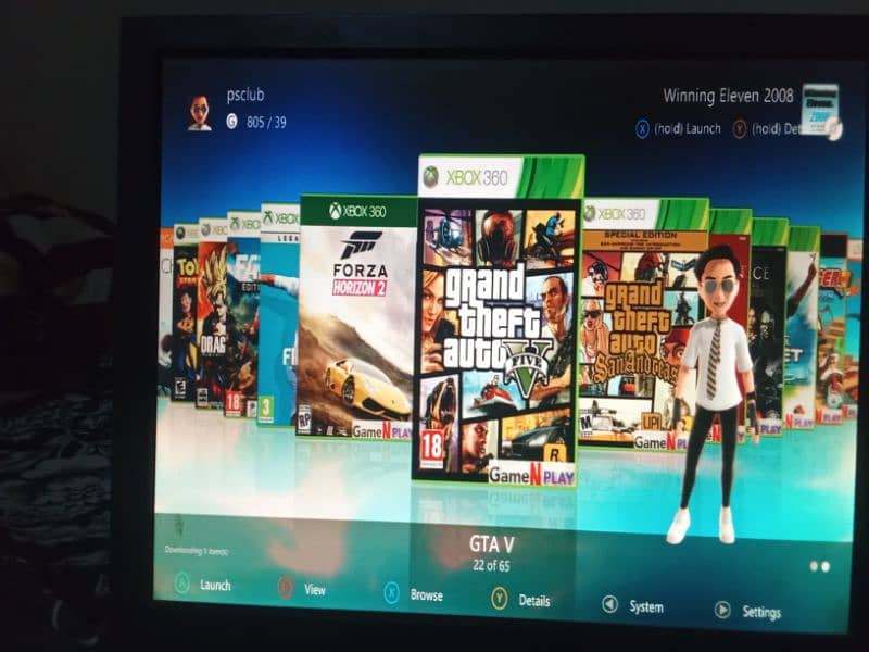 x box 360 with all new games and mods of gta5 10