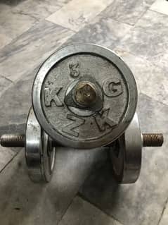 7 kg adjustable iron dumbles