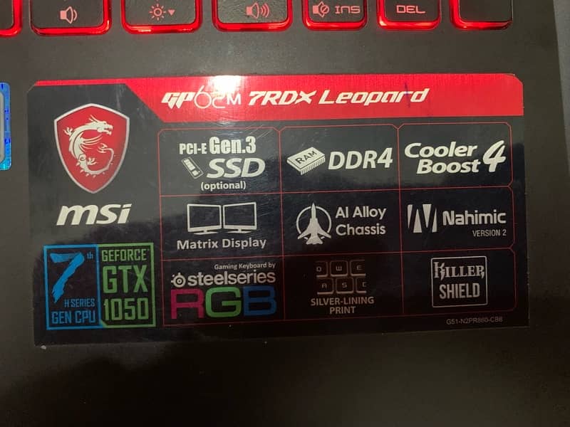 Gaming Laptop Intel Core i7-7700HQ (7th Gen) GTX 1050 4GB* Mobile 1